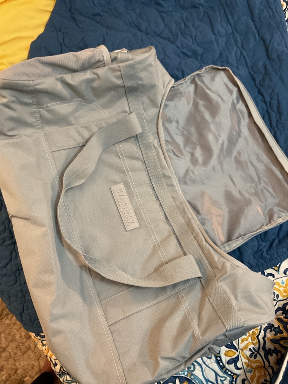 Brand new never used Gymshark duffle bag- light gray